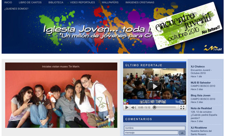 Visita el nuevo sitio de Iglesia Jóven El Salvador. 