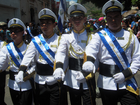 Gastadores. Alumnos del Colegio salesiano San José. El Salvador.