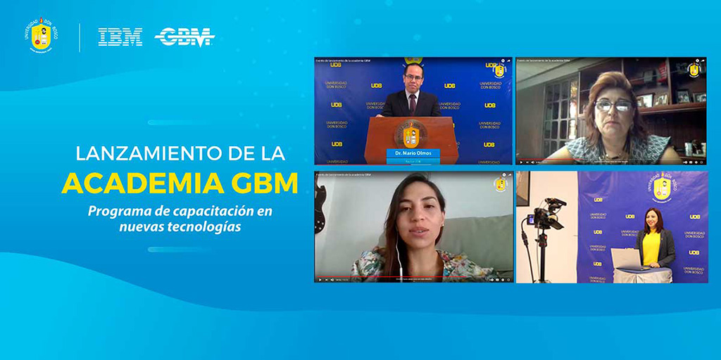 La Academia GBM es fruto de la firma del convenio entre la Universidad Don Bosco y GBM El Salvador.