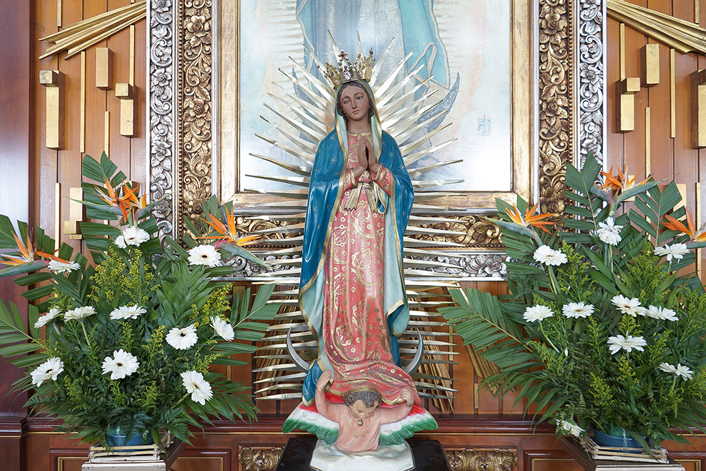 La celebración a la Virgen de Guadalupe se vive con devoción y fervor.