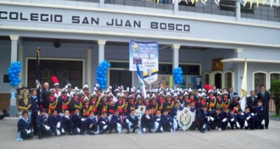 Banda del colegio Don Bosco de Xela.