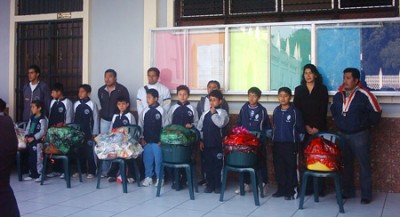 Las canastas fueron donadas por alumnos, maestros y padres de familia. 