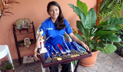 Campeona centroamericana de ajedrez. 