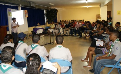 Chala cuaresmal en la Basíica Don Bosco en Panamá. 