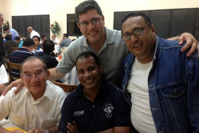 P. Ricardo Chinchilla, P. David Panezo, P. Sixto Flores y P. Enrique Obando. 