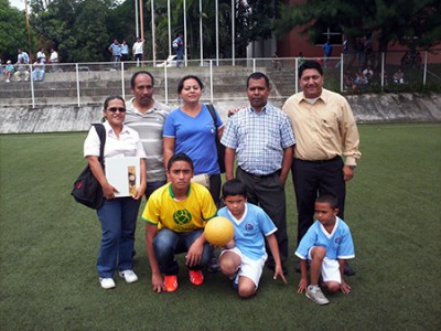 Donación de balones. 