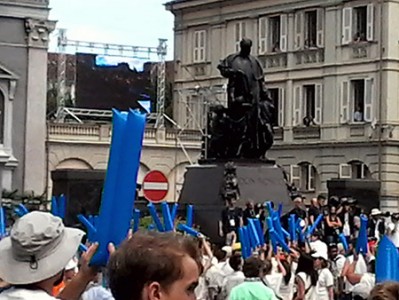 Francisco en tierra salesiana. 