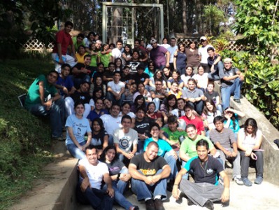 68 jovenes de diversas casas salesianas se reunieron en Ayagualo, El Salvador. 