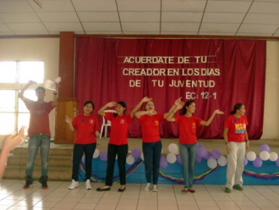 Los jóvnes de Nicaragua recibieron un grato mensaje. 
