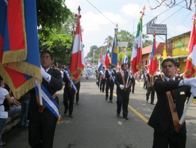 Banderas de Centroamérica. 