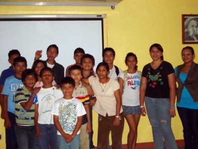 Cineforo Salesiano para grupos juveniles en Nicaragua.