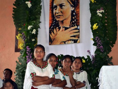 Celebración a Santa Katarina Tekakwitha. 