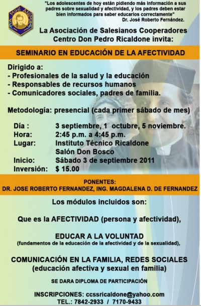 Seminario de educación en la Afectividad. 