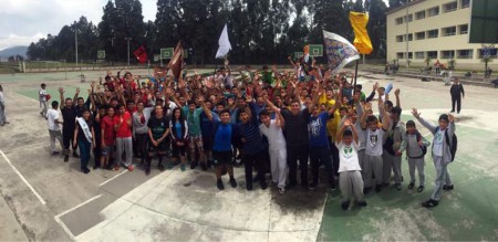 Rally en el Liceo Guatemala. 
