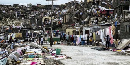 Huracán Matthew en Haití. 