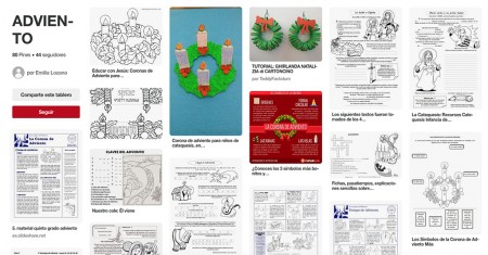 Adviento. Herramientas en Pinterest.-