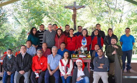 Colaboradores de Casa Inspectorial celebraron el convivio navideño.