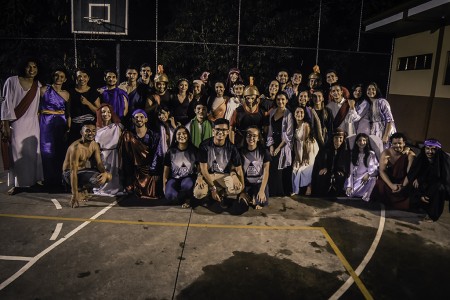 Grupo Io Sono Don Bosco representó la pasión de Cristo por el inicio de la Semana Mayor. 