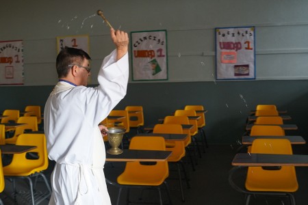 La remodelación marca el inicio de la transformación de todas las aulas del colegio. 