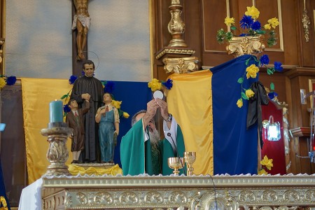 La Eucaristía fue el centro de la preparación a la fiesta de Don Bosco.