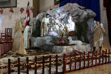 El misterio, permite a los feligreses, meditar sobre el nacimiento de Jesús.