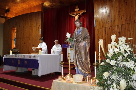 Celebración eucarística en honor a San José.