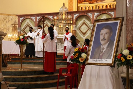 La parroquia María Auxiliadora, mejor conocida como Don Rúa festejó la canonización de San Artémides Zatti.