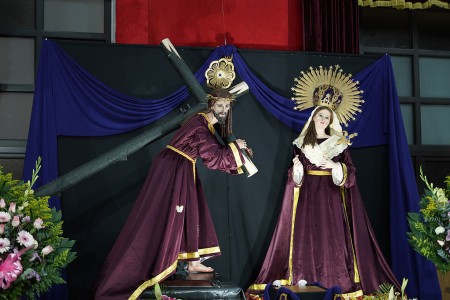 Imágenes del Jesús Nazareno y la Virgen de Dolores ya restauradas.