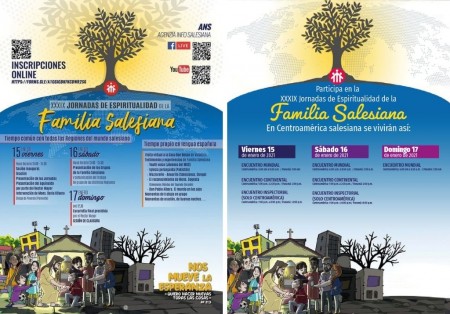 Agenda de las Jornadas de Espiritualidad de la Familia Salesiana 2021.