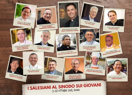 Salesianos presentes en el Sínodo de los obispos 2018.- 
