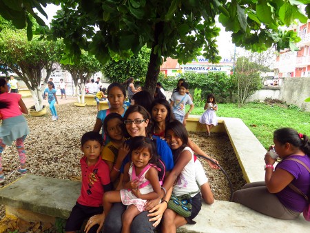 Celia Corbacho. Voluntaria en la misión salesiana en Petén. 