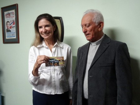 Rifa pro becas CEDES Don Bosco. La ganadora fue la Sra. Gabriela Peters. 