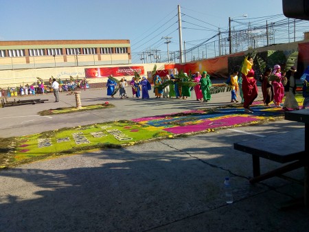 Vía crucis en el Liceo Salesiano 2018.- 