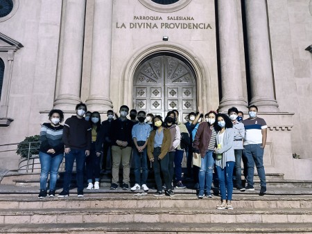 Jóvenes del MJS de la Parroquia Divina Providencia, Guatemala.