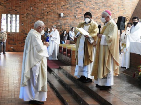 P. Vittorino Correa, nuevo párroco de la Iglesia San Juan Bosco.