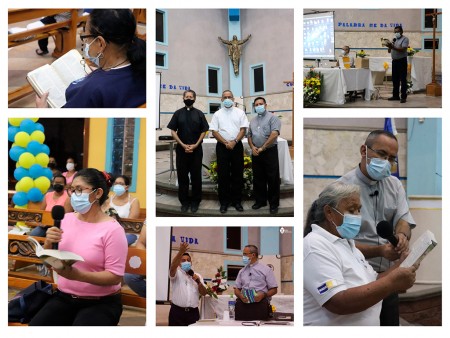 Misioneros preparándose para el anuncio del evangelio.