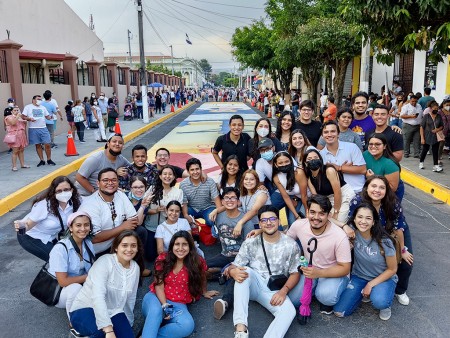 Jóvenes del grupo EJE de Santa Tecla.