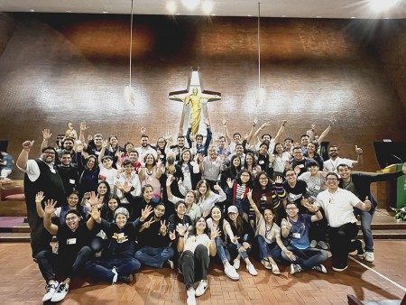 Jóvenes animadores de la pastoral del Teologado Salesiano.