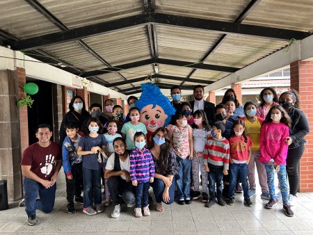 Los niños disfrutaron de la celebración.