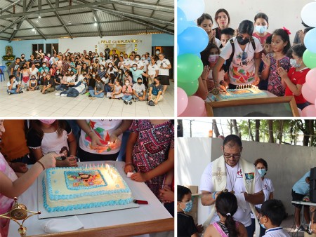 Celebración de cumpleaños de Don Bosco en Petén.