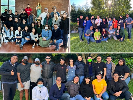 Grupos del MJS de la parroquia San Juan Bosco en Guatemala.