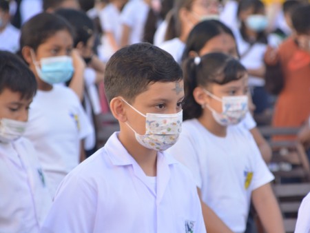 Estudiantes de la obra salesiana en Masaya iniciaron la cuaresma con la celebración del miércoles de ceniza.