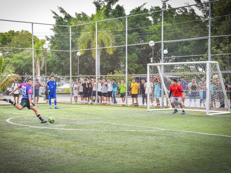 Los oratorianos de FUSALMO disfrutaron de la semifinal de fútbol.