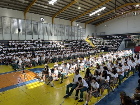 Los estudiantes del Técnico Don Bosco celebraron la fiesta de San josé junto al inicio del año escolar.
