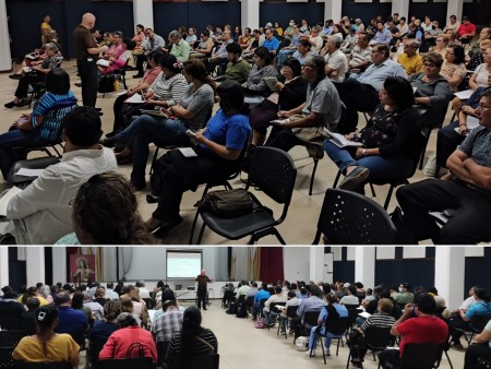 El padre Heriberto Herrera es el responsable de del curso Gaudium et Spes.