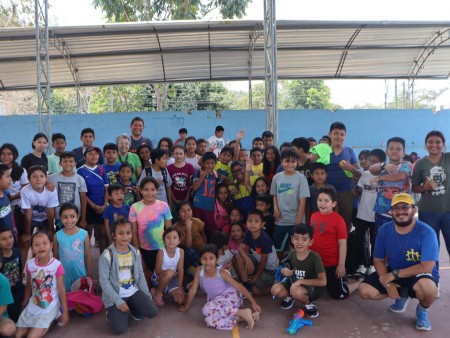 Alrededor de 70 niños participaron en el oratorio de Semana Santa en San Benito, Petén.