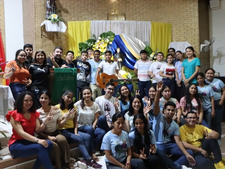 Alrededor de 35 j&oacute;venes del MJS participaron de las actividades de la novena a Don Bosco