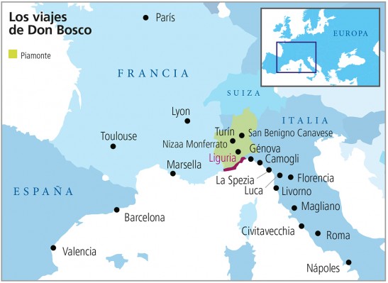 Mapa viajes DB