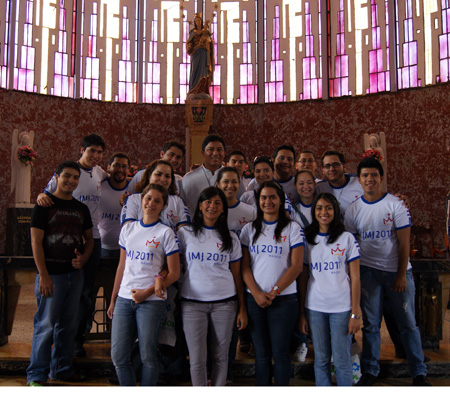 Grupo participante en la JMJ 2011. EJE Chaleco.
