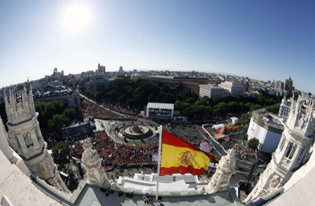 Plaza de Cibeles Madrid. Vista actual.